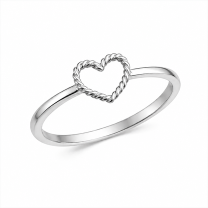 Anillo Corazón Entrelazado