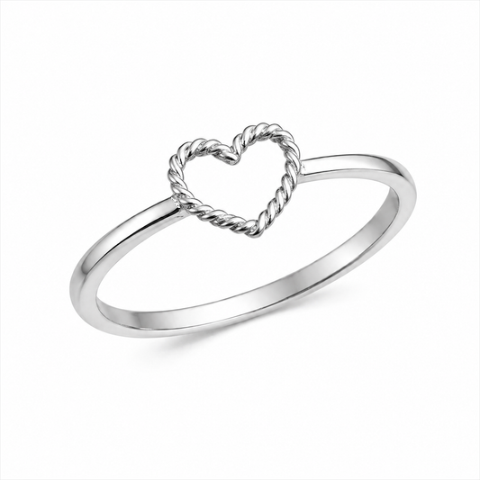 Anillo Corazón Entrelazado