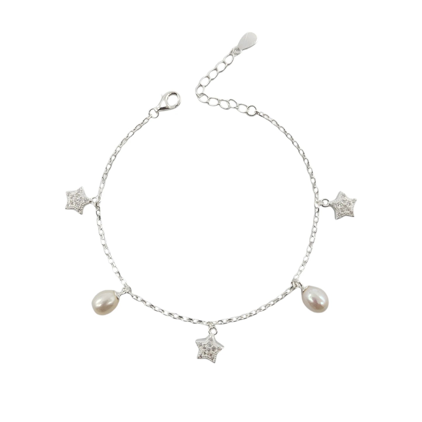 Pulsera Estrellas y Perlas