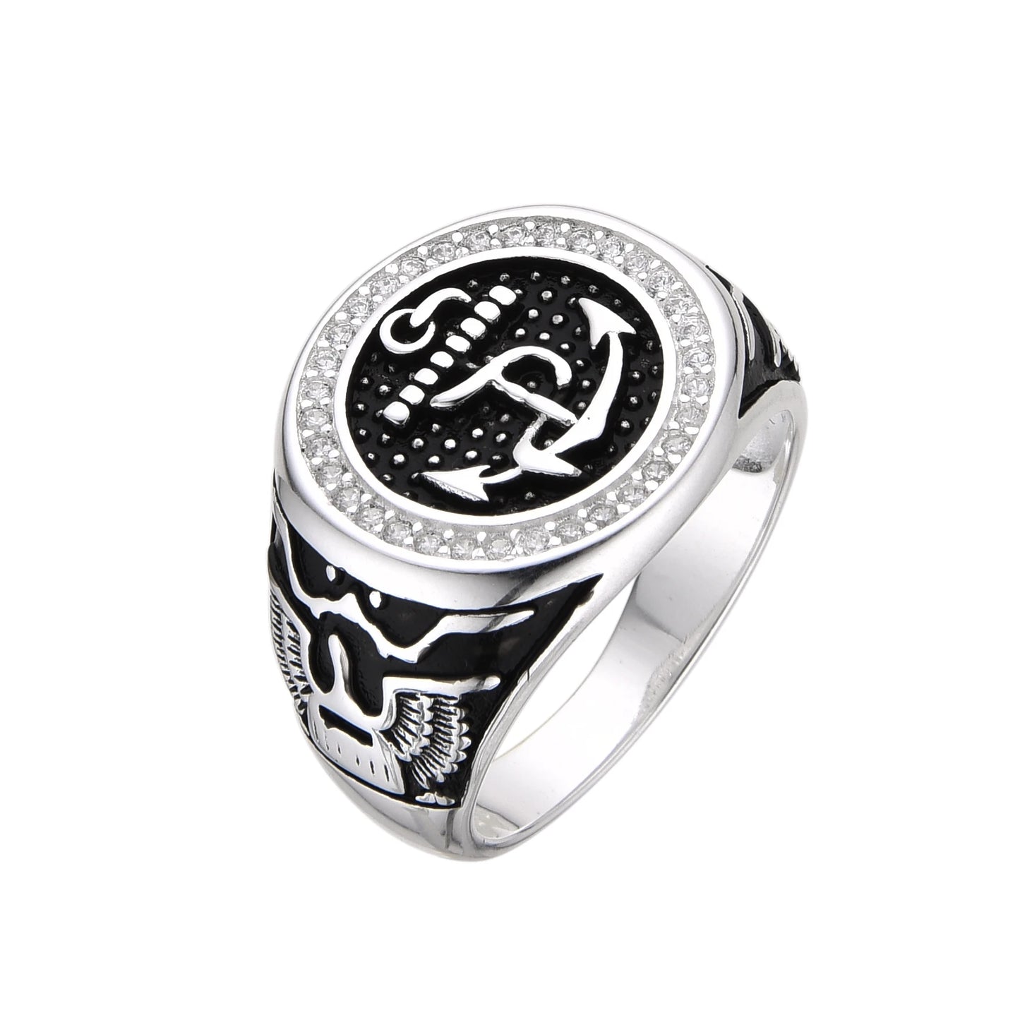 Anillo de hombre Ancla de Barco
