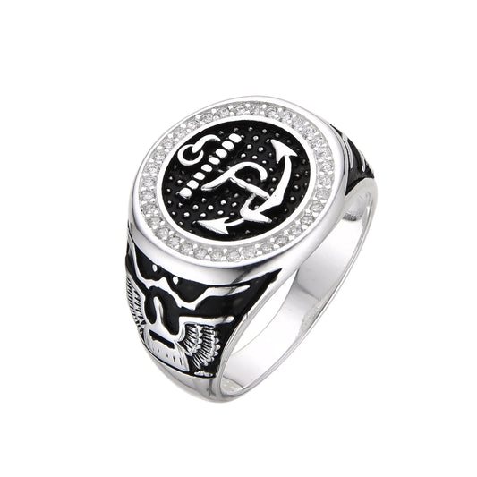 Anillo de hombre Ancla de Barco